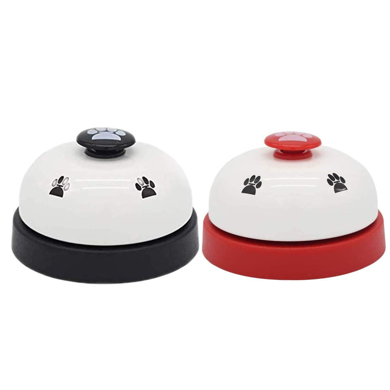 JieGuanG Pet Doorbells, 2 PCS Pet Training Bells for Potty Toilet Training and Eating Communication (Red and Black) - PawsPlanet Australia