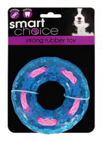 Smart Choice Strong Rubber Chew and Play Toy for Dogs (Blue, Ring) Blue - PawsPlanet Australia