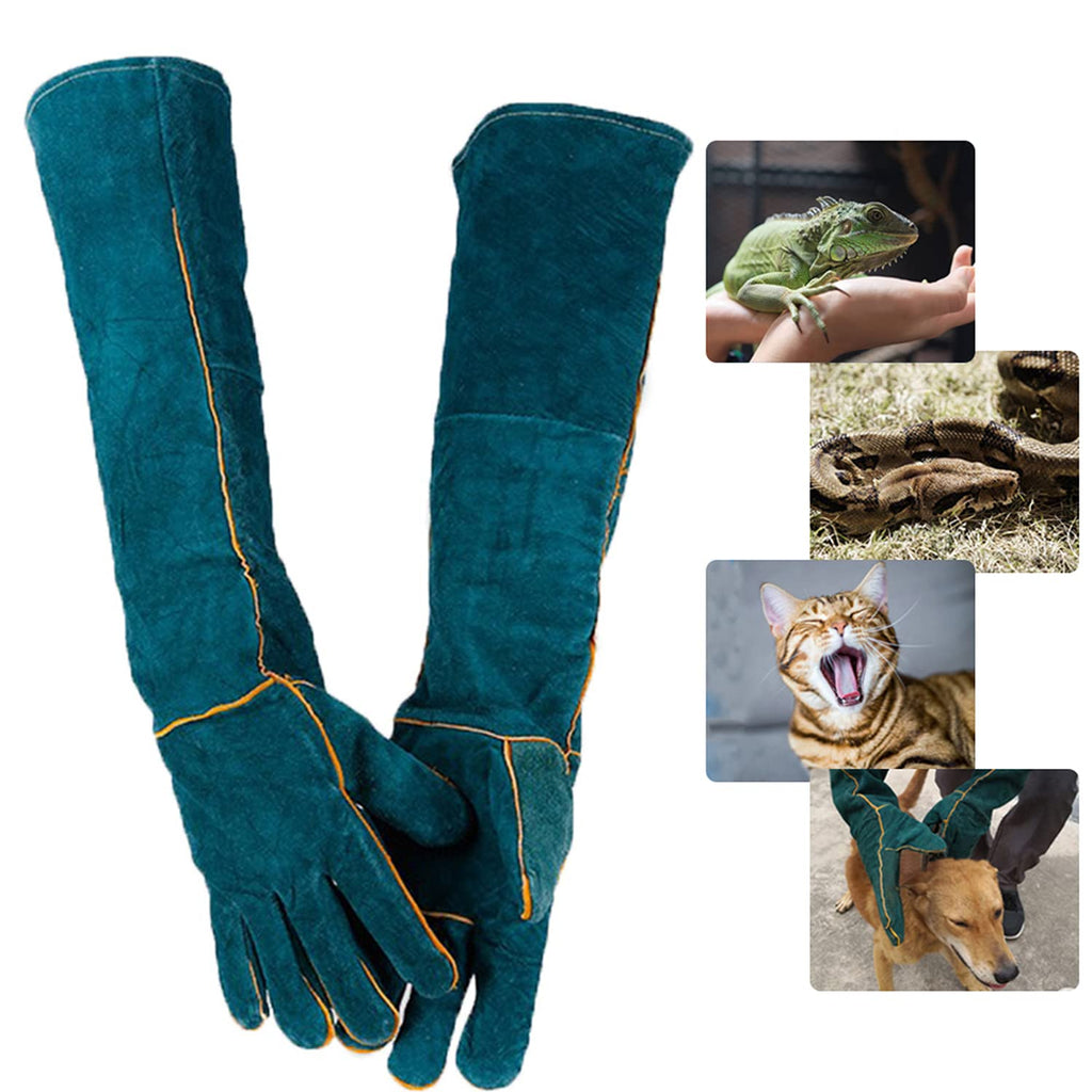 PeSandy Animal Handling Gloves Bite Proof, 60CM Durable Bite Resistant Gloves for Bathing,Grooming,Welding, Handling Dog/Cat/Bird/Snake/Parrot/Lizard/Reptile- Scratch/Bite Resistant Protection Gloves - PawsPlanet Australia