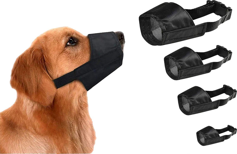 Pet Touch Dog Safety Muzzle Biting Barking Chewing Control Adjustable Nylon Small to 2XL (XS SMALL) XS SMALL - PawsPlanet Australia