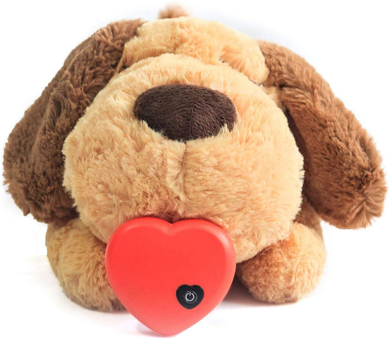 E-More Puppy Toy with Heartbeat, Puppies Separation Anxiety Dog Toy Soft Plush Sleeping Buddy Behavioral Aid Toy Puppy Heart Beat Toy for Puppies Dog Pet - PawsPlanet Australia