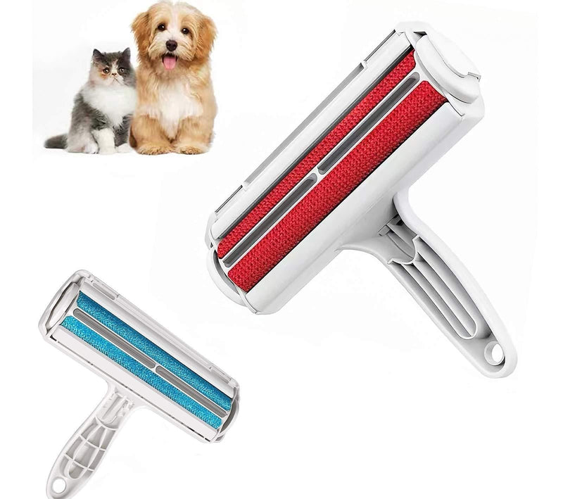 U/A 2 Pcs Reusable Pet Hair Remover Roller lint roller, Easy to Clean Pet Hair Removal - Remove Dogs, Cats Pet Hairs,Furniture, Rugs,Clothes and bedding, Sofa - PawsPlanet Australia