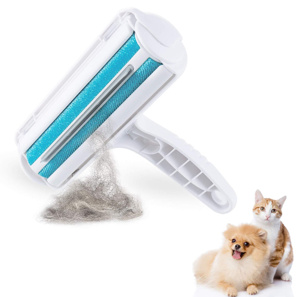 yipin Pet Hair Remover Roller, Reusable Animal Hair Removal Brush for Dogs and Cats, Easy to Self Clean the Pet Fur from Carpet, Furniture, Rugs, Laundry, Clothes and bedding, Sofa blue - PawsPlanet Australia