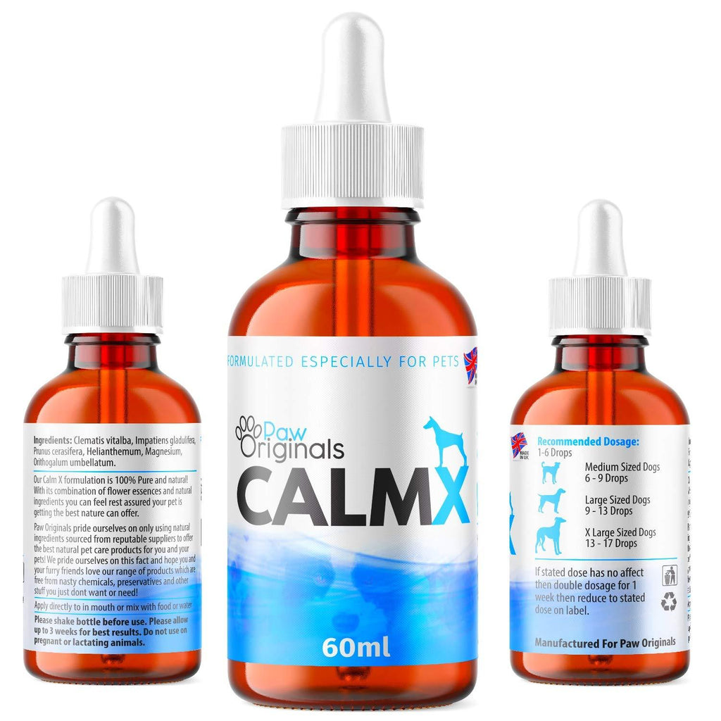 Calming Aid For Dogs, Cats, Kittens, Puppy & Animals - 100% Natural Supplement - New Fast Acting Formula - Aids Anxiety, Stress, Aggression & Loud Noises, Fireworks, Mood & Behaviour - PawsPlanet Australia