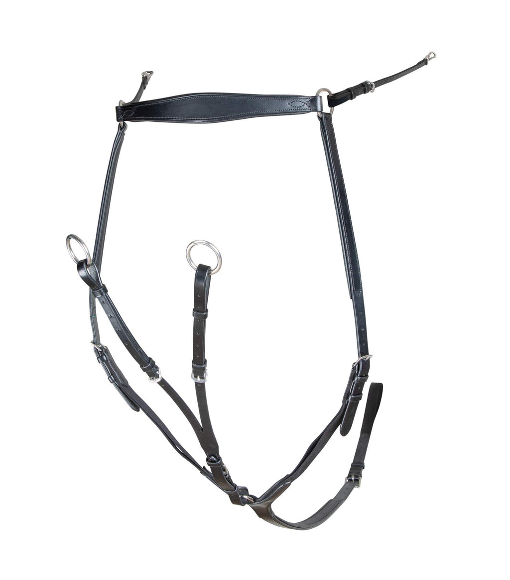 Shires Velociti Breastplate Black Full - PawsPlanet Australia