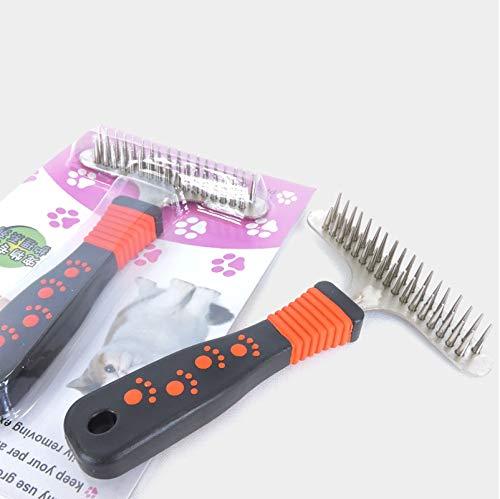 Wvzong Best Professional Pet Grooming Undercoat Rake, Dematting Tool For Large, Medium & Small Dogs & Cats, Removes Loose Undercoat, Mats and Tangled Hair - PawsPlanet Australia