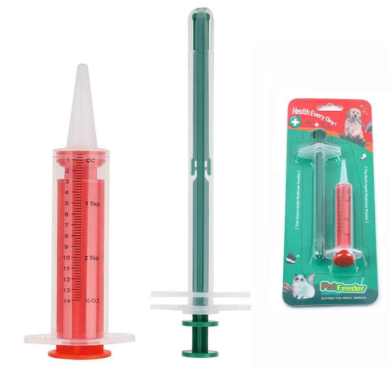 TTOOP 2 Pcs Pet Medicine Feeding Syringe Reusable, Pet Medicine Feeder, Medicine Dispenser, for Dogs Cats Medical Feeding Tool with Soft Tip-Latest Version - PawsPlanet Australia