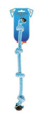 World of pets Strong Rope Tug Toy for Dogs (Blue) Blue - PawsPlanet Australia