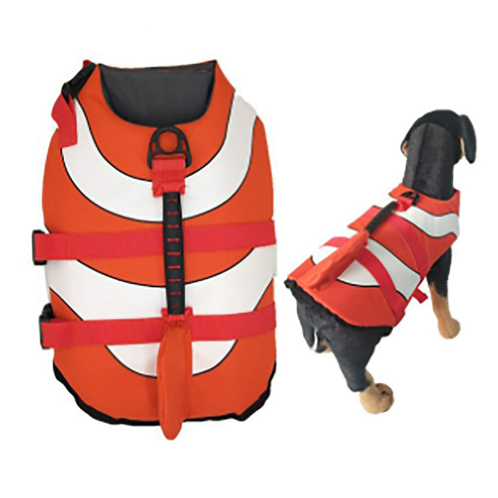 Olgaa Dog Life Jacket Dog Summer Swimming Safety Vest With Superior Buoyancy and Rescue Handle for Pool Boating or Surfing - PawsPlanet Australia