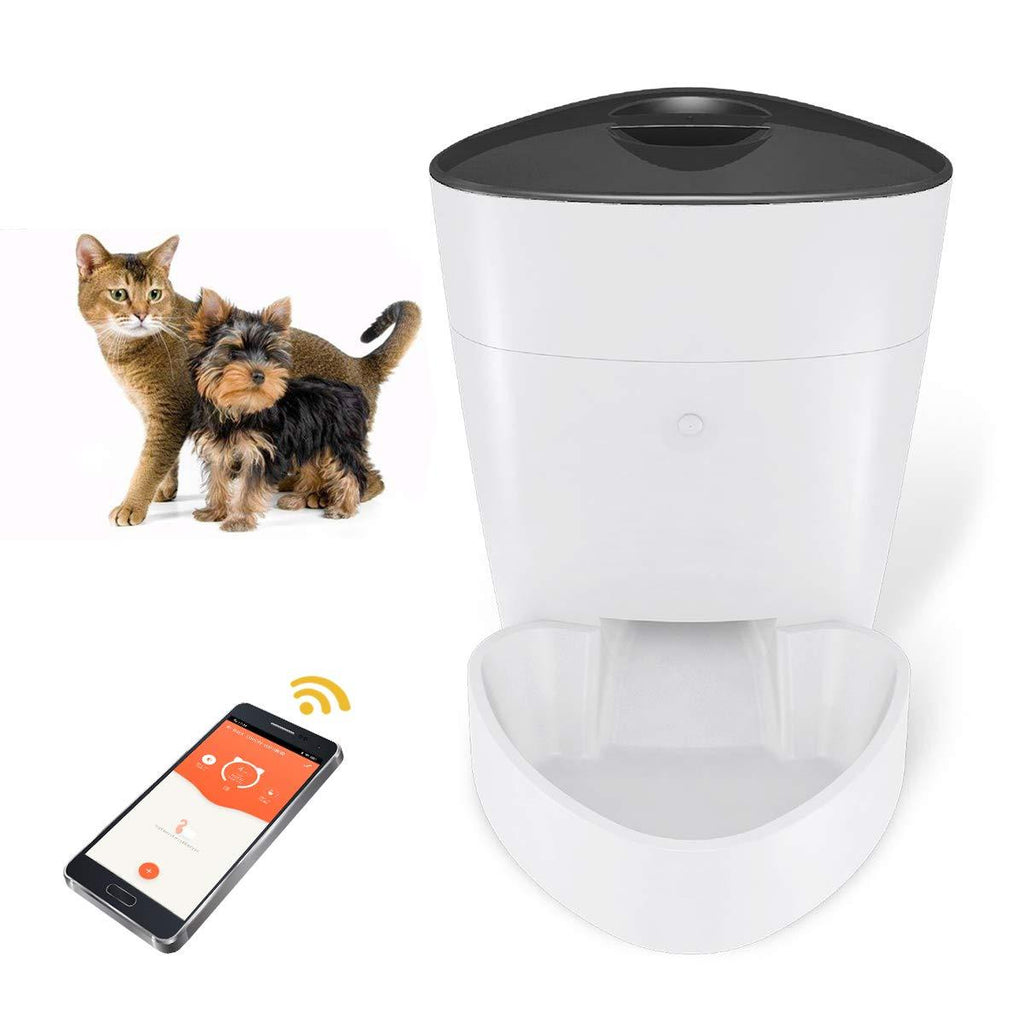 Automatic Pet Feeder, Wi-fi Dog Cat Food Dispenser with Food Bowl,programmable Timer Up to 8 Meals Per Day, Smart Pet Feeder Controlled by Phone - PawsPlanet Australia