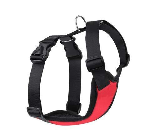 New G Line Red Dog Harness Breathable Comfortable Pet Vest Adjustable Soft Padded Dog Power Strap, size M - PawsPlanet Australia