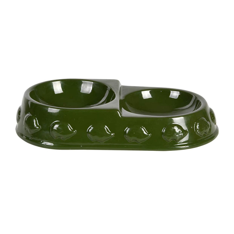 MAISONICA Green Hedgehog Feeding/Drinking Bowl Dish Garden Wildlife - PawsPlanet Australia