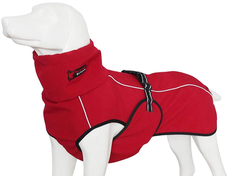 Ctomche Dog Jacket Waterproof Windproof Dog Winter Coat,Dog Vest Warm Pet Outfit Jacket,Dog Windbreaker Outdoor Warm Dog Vest,Warm Reversible Dog Winter Coat Red-XS X-Small (Length: 41CM) - PawsPlanet Australia