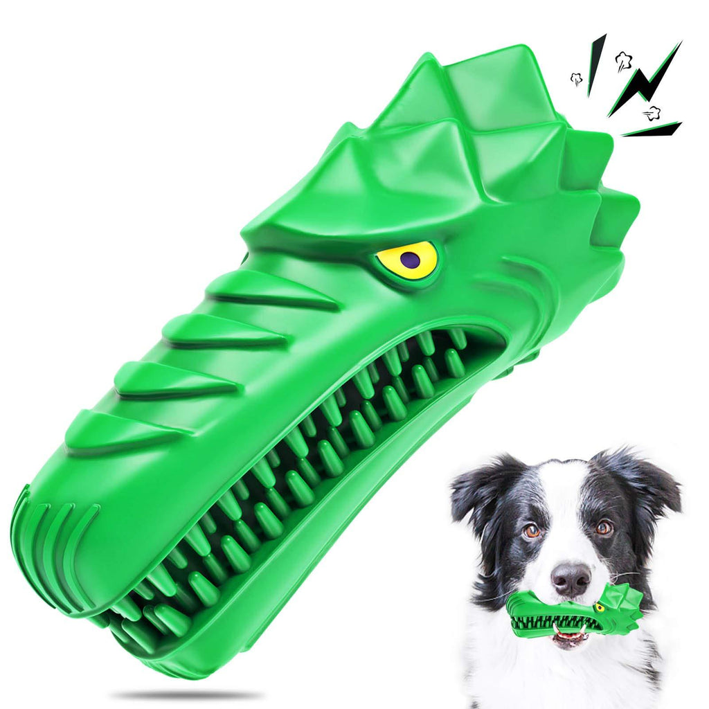 MOFASVIGI Dog Chew Toy, Indestructible Tough Durable Dog Toothbrush Toys for Medium Large Breed Dogs Dental Care Teeth Cleaning, Squeaky Aggressive Chewers Dog Toys Color.01 - PawsPlanet Australia