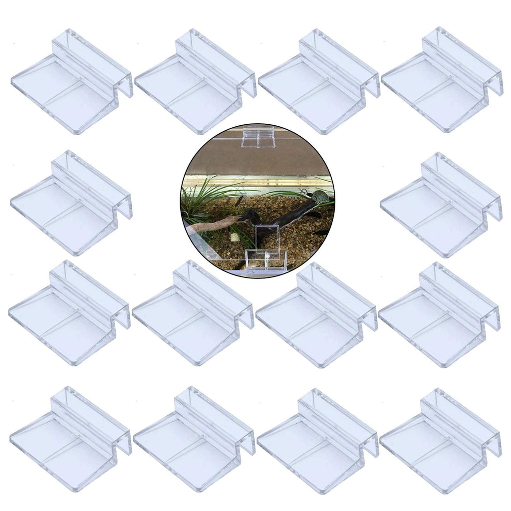 Aquariums Fish Tank Acrylic Clips Fish Tank Acrylic Clip Aquarium Lid Clips Fish Aquarium Cover Holder Fish Tank Glass Cover Clip Support Holder Aquariums Universal Clips Multifunctional 14 Pieces - PawsPlanet Australia