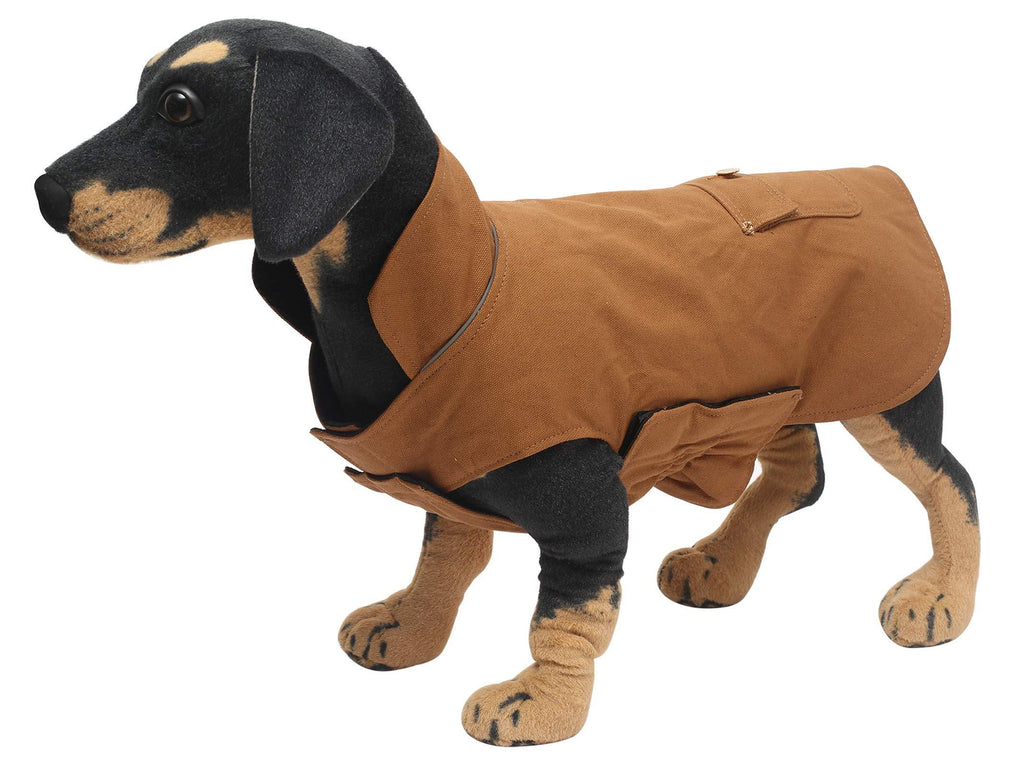babepet Winter Dog Coat with Pocket, Reflective Dog Cold Weather Jacket Water Repellent Windproof Dog Vest for Small,Medium dog S(Back:32CM) - PawsPlanet Australia