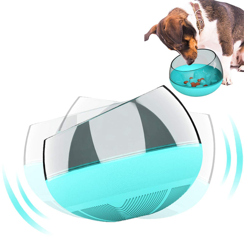 N / A Slow Feeder Dog Bowls, Food Bowl No Spill Tumbler Roly Poly Maze Puzzle for Puppies Cat Large Small Fast Eaters (blue) blue - PawsPlanet Australia