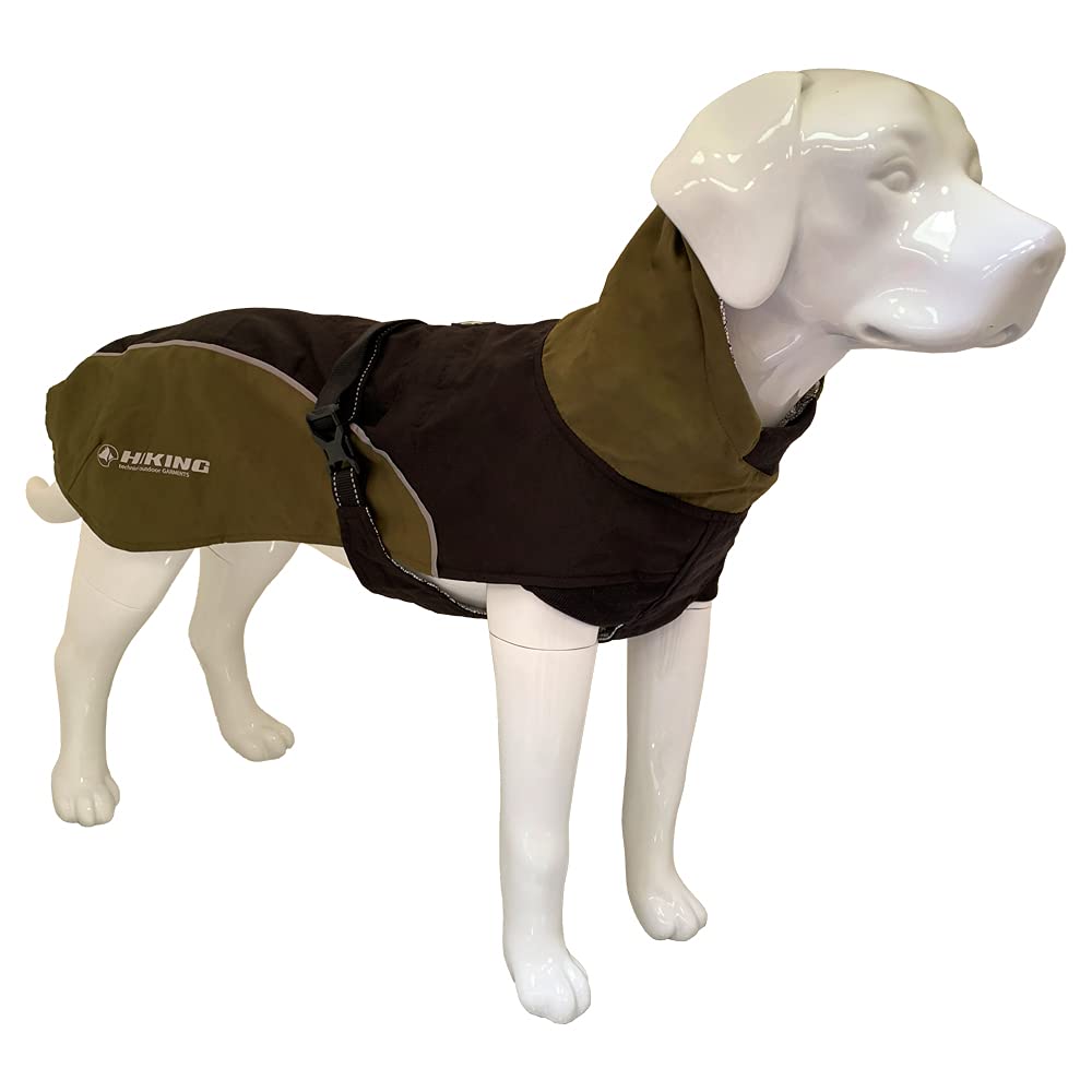 Cross Hiking Dog Coat, Waterproof for Dogs, Thermoregulating Lining, Nanga Black, Size 55 cm - 381 g - PawsPlanet Australia