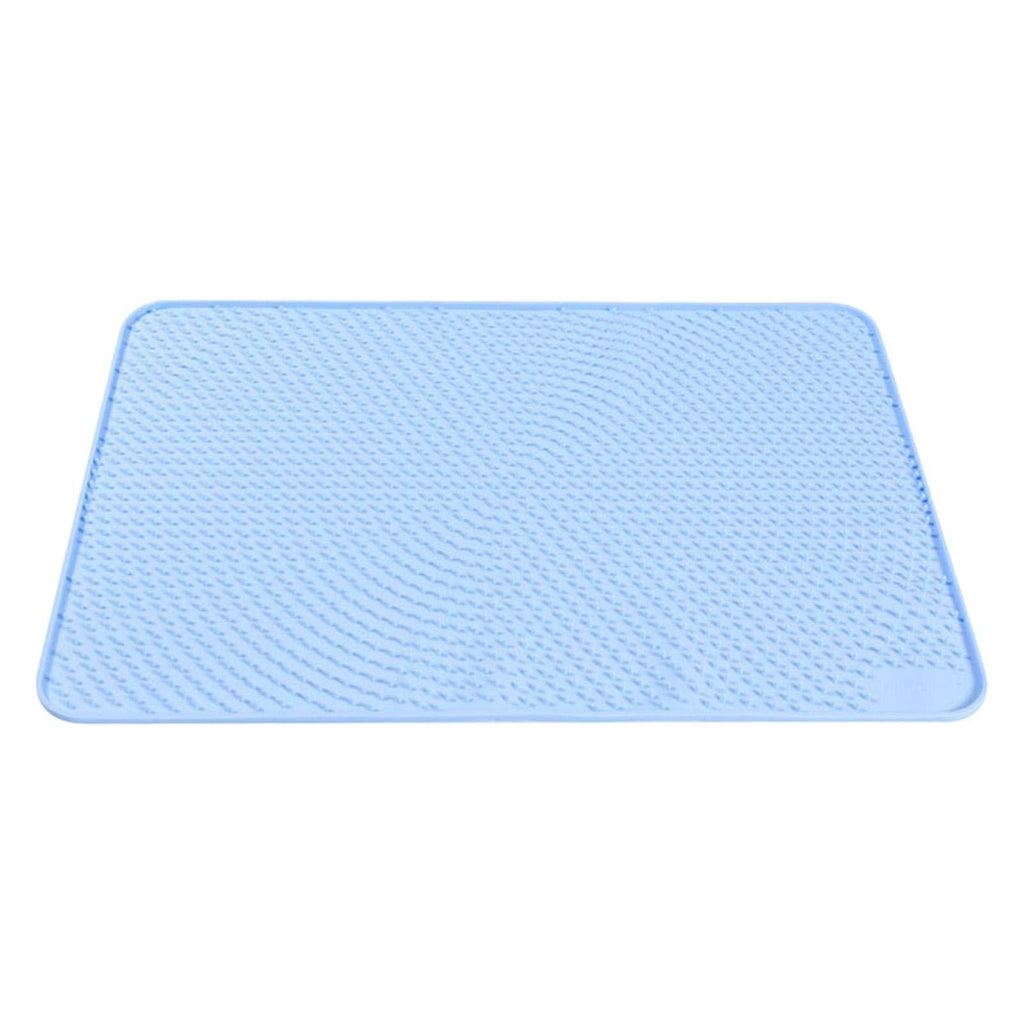Amusingtao Dog Cat Food Feeding Scratcher Mat, Non Slip Waterproof Silicone Paws Cat Litter Mat,Silicone Pet Food Tray Mat for Floors, Scratch Pad for Cat Grinding Claws & Protecting Furniture Blue - PawsPlanet Australia