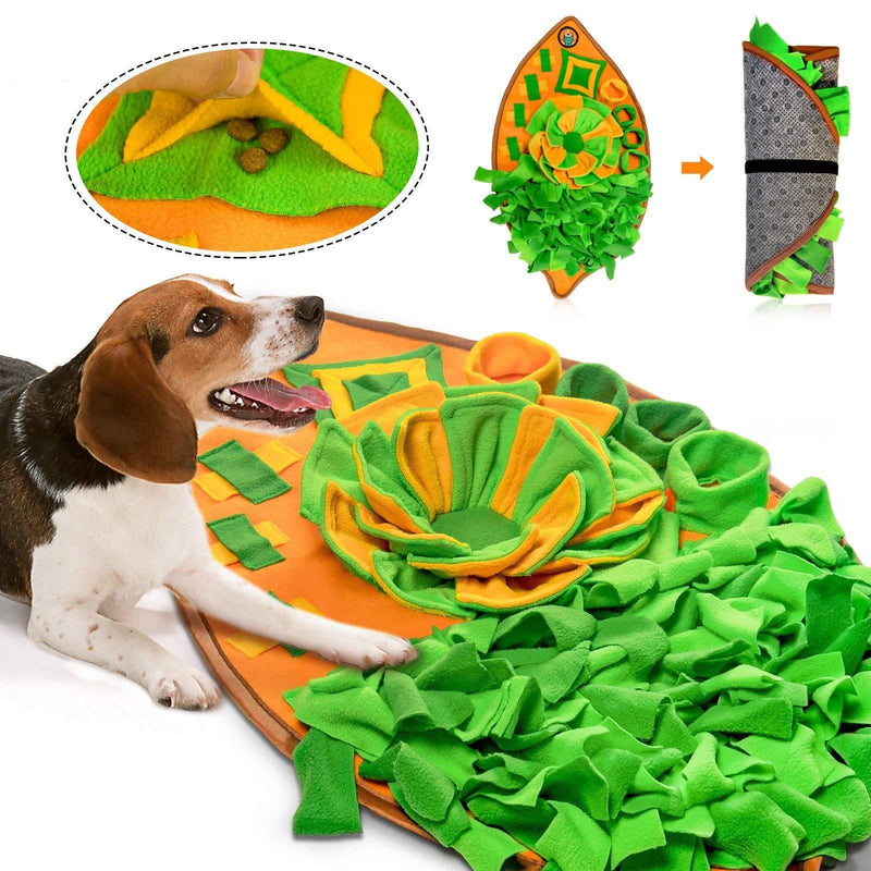 AWOOF Snuffle Mat for Dogs, Durable Pet Feeding Mat Non Slip Nosework Mat Training Supplies Interactive Dog Toys Activity Puzzle Rug for Encourages Natural Foraging Skill - PawsPlanet Australia