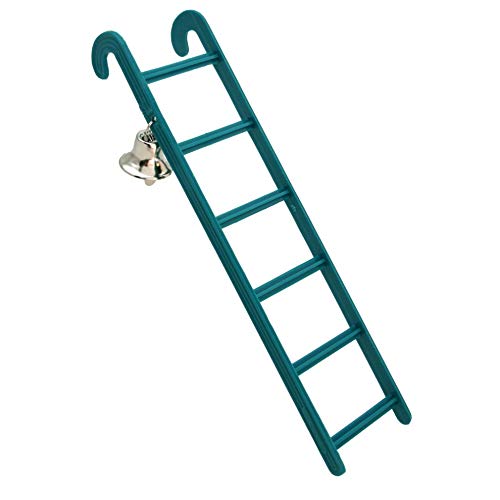 SIPW - 7 Rung Small Caged Bird Ladder with Bell - Budgie Cockatiels Love Birds Finches - PawsPlanet Australia