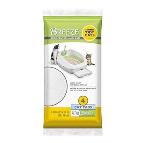 Tidy Cats Breeze Cat Pad Refills 4 Pack For Litter System Unscented Fresh Step Clean Paws Ammonia Blocking Control Technology Convenient Leak-Proof Longer-Lasting Up To 7 Days No Scoop Needed - PawsPlanet Australia