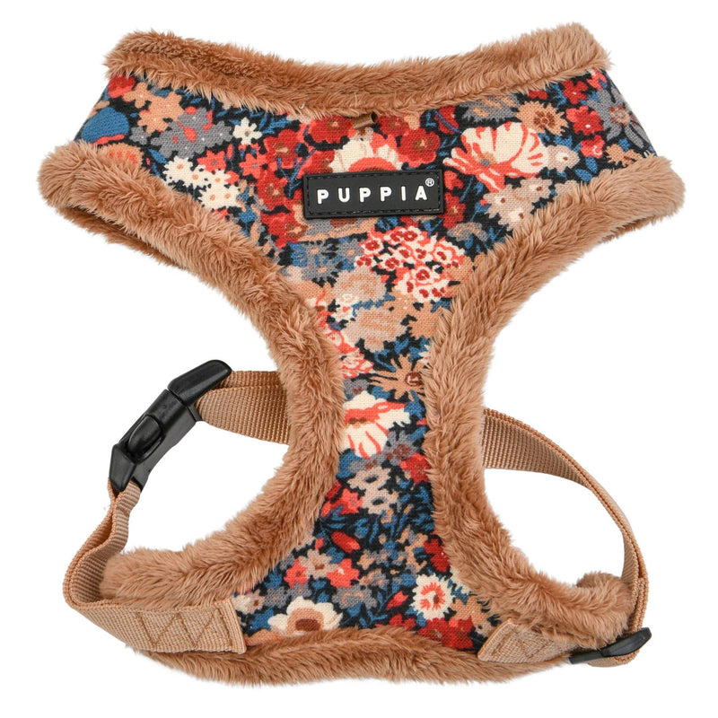 Puppia Dog Harness for small and medium dogs - GIANNI HARNESS A - adjustable und comfortable, Beige S - PawsPlanet Australia