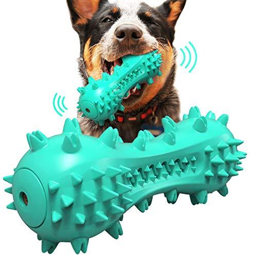Johson Dog Chew Toys Squeaky Interactive Chew Stick Natural Rubber Indestructible Bites Stick Tough Toothbrush for Medium and Large Dog's Teeth Cleaning - PawsPlanet Australia