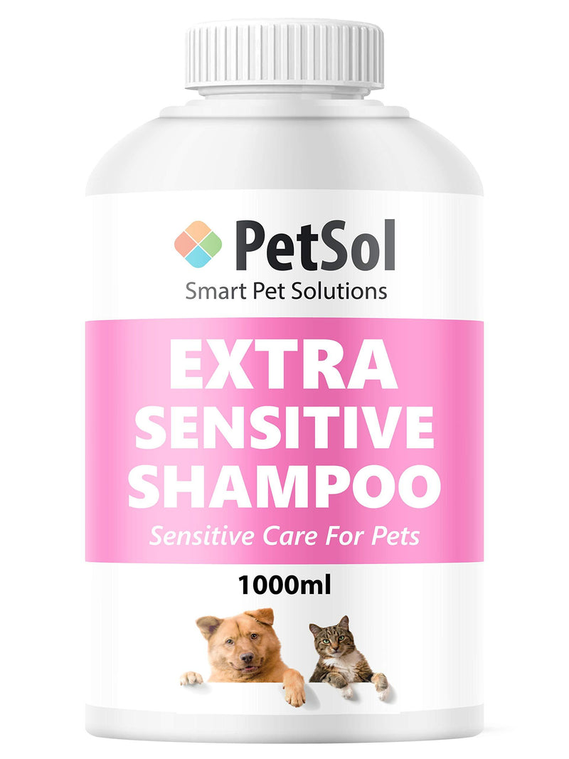 PetSol Dog Shampoo (1 Litre) Extra Sensitive Baby Powder Fresh Smelling Shampoo & Conditioner For Dogs & Cats. Mild Grooming Shampoo For Puppies, Dogs, Cats & Pets - PawsPlanet Australia