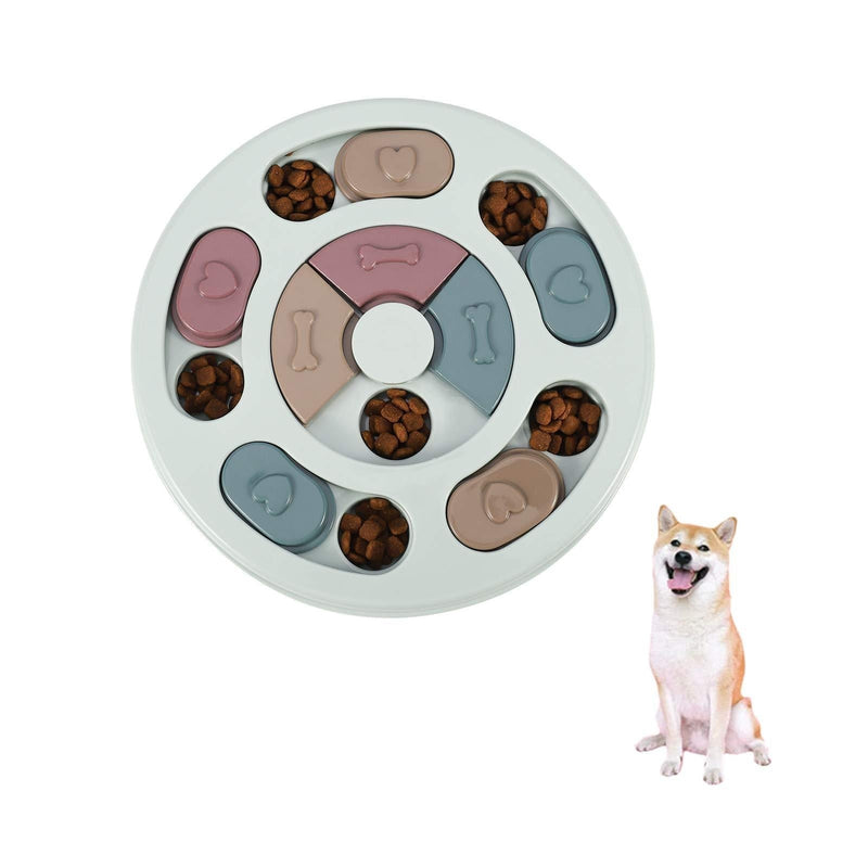 metagio Dog Puzzle Pet Slow Feeder Toy, Dog Brain Games Feeder Puppy Treat Dispenser Interactive Puzzle Slow Feeder Bowl with Non Slip, Improve IQ Puzzle Bowl - PawsPlanet Australia