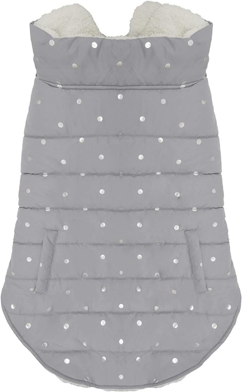 Rosewood Grey Metallic Spot Gilet for Dogs (Large - 52.5cm - 54cm) Large - 52.5cm - 54cm - PawsPlanet Australia