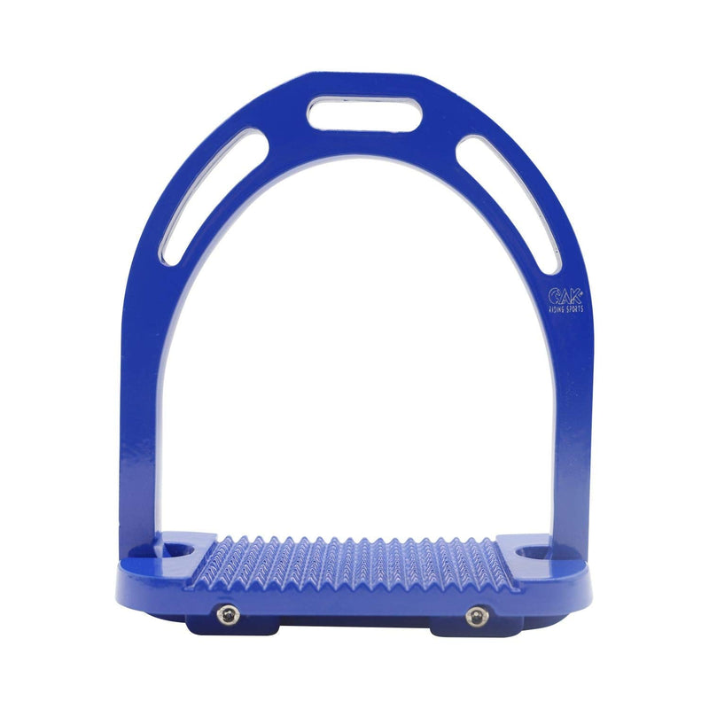 AK Aluminum Light Weight Horse Riding Equestrian Stirrups with Coated Colors (4.75 INCHES, Blue) 4.75 INCHES - PawsPlanet Australia