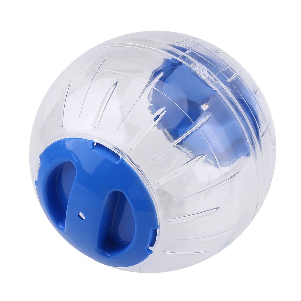 Oumefar 3Colors Hamster Exercise Ball Plastic Hamster Toy Roll-Around Mini Ball Exercise Wheels for Small Animal Hamster Gerbil(Blue) Blue - PawsPlanet Australia