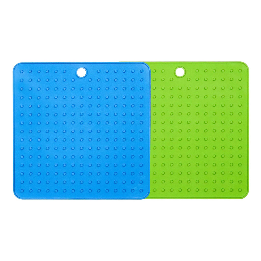 ValueHall 2pcs Dog Lick Pad Silicone Slow Feeder Pad with Suction Cups or Hanging Hole Buddy Treat Mat for Pet Bathing Pet Bath Peanut Butter Mat V11A02 (Square) Square - PawsPlanet Australia