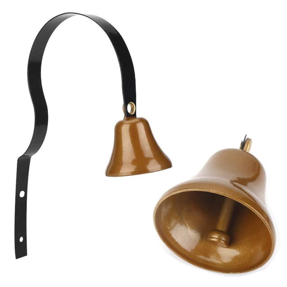 N\A Pet Dog Doorbell Metal Dog Training Bell Wall-Mounted Bell Antique Alloy Hanging Brass Doorbell Suitable For Family Hotel Shop Restaurant - PawsPlanet Australia