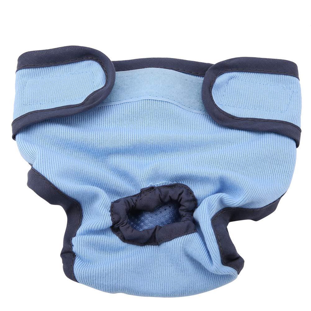 Oumefar Reusable Dog Physiological Pant Female Dog Underwear Pet Sanitary Diaper Sanitary Shorts Panties for Female and Male Dog(XL-Blue) XL Blue - PawsPlanet Australia