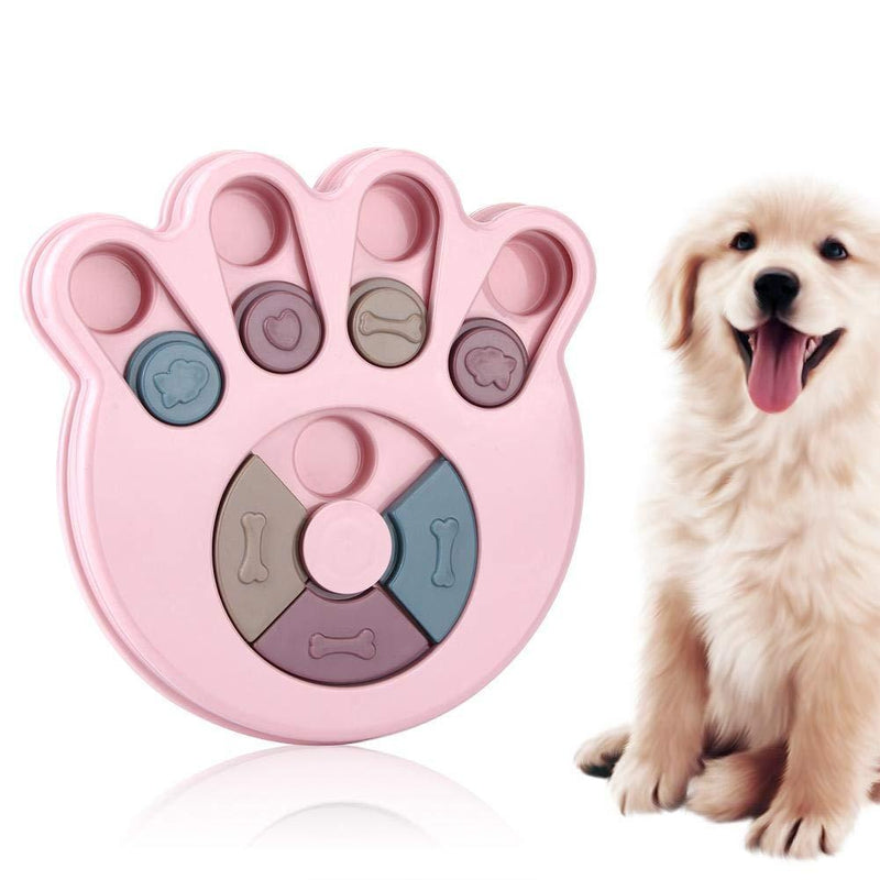 Semiter Summer July Gift durable Dog Educational Toy, Dog Feeding Toy, Feeding pets garden for Dogs office home school Pet park(Pink, Paw print) Dog Toys For Boredom Pink, Paw print - PawsPlanet Australia