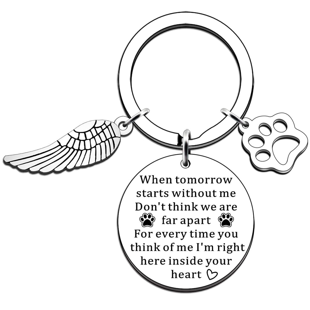 JMIMO Cat Dog Memorial Gifts Keyring Loss of Dog Gifts Pet Sympathy Gifts for Dogs Jewelry - PawsPlanet Australia