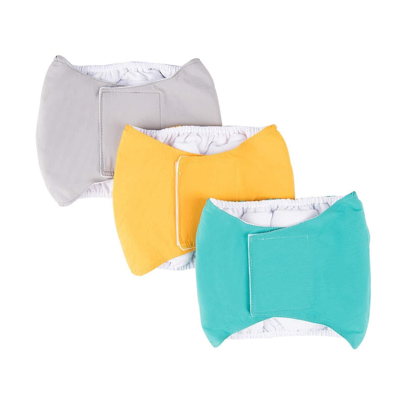 Elionless Male Dog Nappies, 3pcs Washable Pet Dog Incontinency Nappies Belly Band Wraps Physiological Sanitary Pants for Dog Small, Medium, Large (XS) XS - PawsPlanet Australia