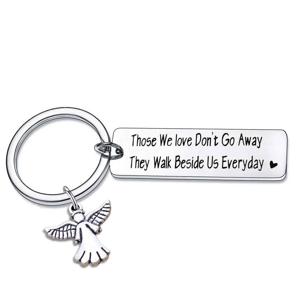 Memorial Gift Angel Keyring for Loss of Pet Lost Puppies Memorial Keyring Pet Lover Cat Dog Loss Keychain Sympathy Gift (Those We Love Don't Go Away) Those We Love Don't Go Away - PawsPlanet Australia