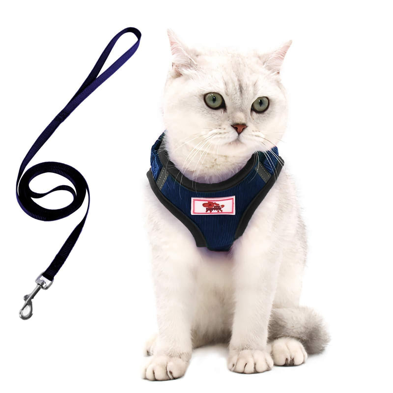 Cat Harness, Cat Vest Harness, Harness for Cats, Cat Harness and Lead Set, Cat Vest Harness with Reflective Strap, Reflective Escape Proof for Cats and Small Dogs Outdoor Walking S - PawsPlanet Australia