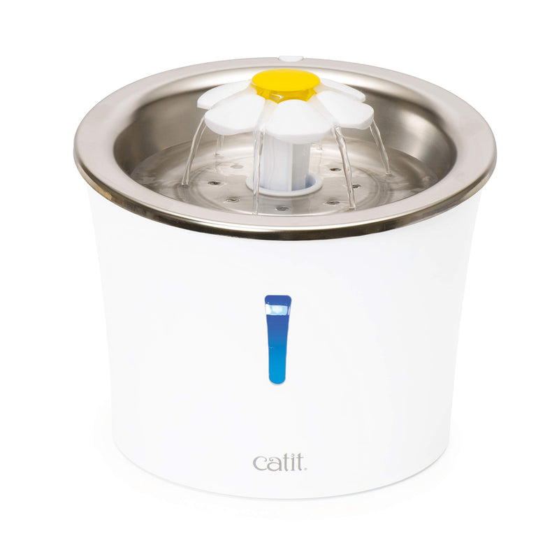 Catit Flower Drinking Fountain with Stainless Steel Top - PawsPlanet Australia