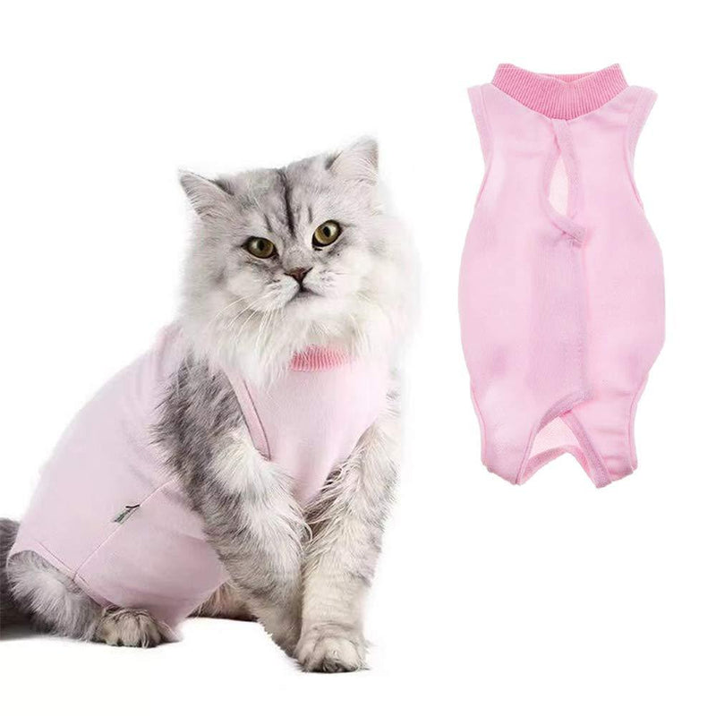 L7HWDP Cat Professional Recovery Suit,Cat Clothes for Abdominal Wounds or Skin Diseases (S) S - PawsPlanet Australia