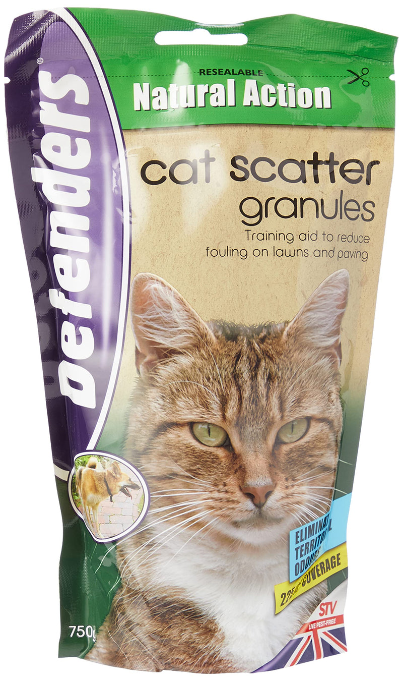 Defenders Cat and Dog Scatter Granules 750g (Humane Treatment, Deterrent for Gardens, Covers Up to 250 sq m) - STV631 - PawsPlanet Australia