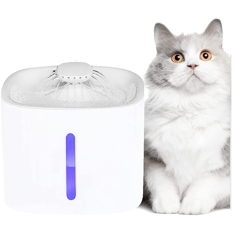 Lypumso Cat Water Fountain, 3L Automatic Pet Water Fountain Cat & Dog Drinking Fountain with 4 Replacement Filters & LED Water Level Window, Water Purification, for Cats, Dogs, Multiple Pets - PawsPlanet Australia