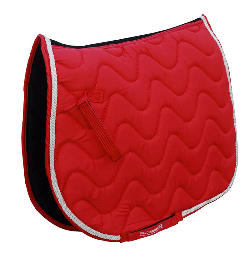 Rhinegold wave Saddle Pad Red Full - PawsPlanet Australia