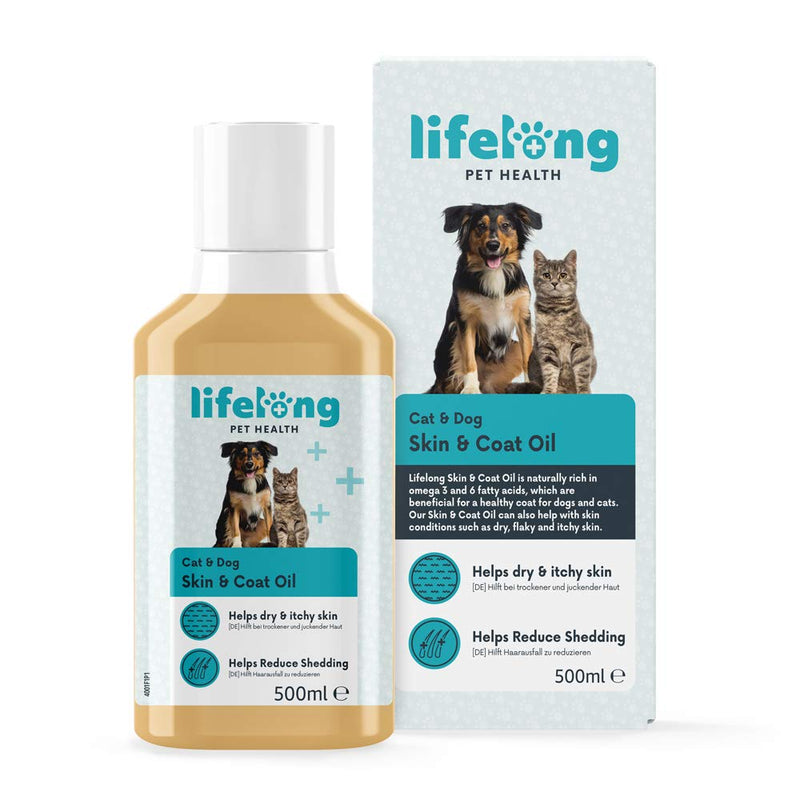 Amazon Brand - Lifelong Skin & Coat Oil, 500ml - PawsPlanet Australia