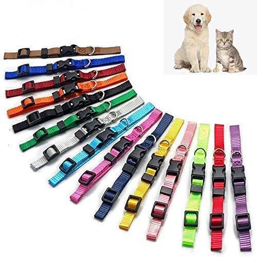 YANGDD Dog Collar, Puppy Collar, Adjustable Pet Collars, Small Nylon Dog Collar, with Safety Quick Release Buckle - PawsPlanet Australia