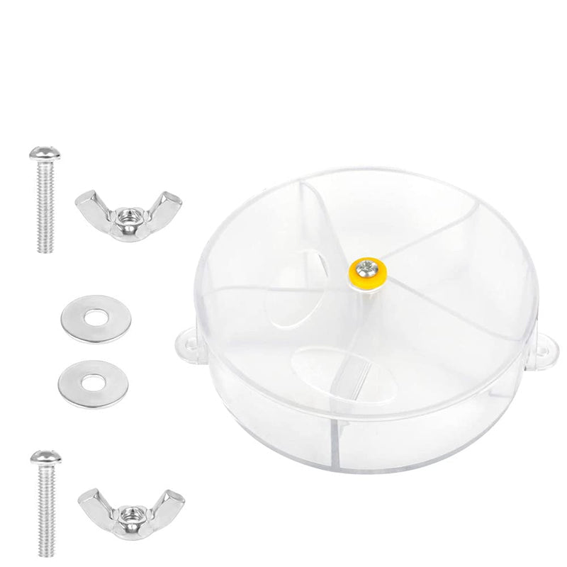 NA Parrot Foraging Wheel Bird Feeder Spins Toy Parrot Chew Toy Used for Parakeet Cockatiel Conure African Grey (Transparent) - PawsPlanet Australia
