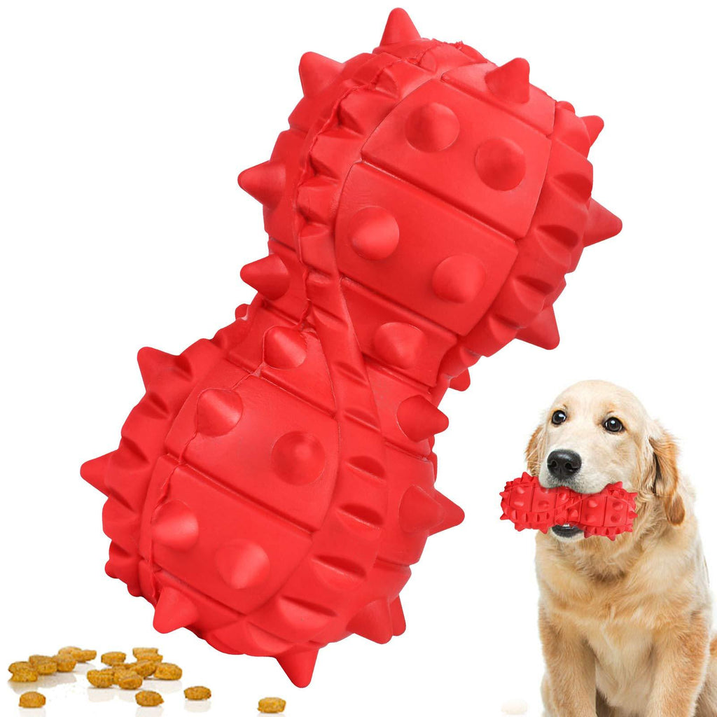 G.C Indestructible Dog Toys for Large Dogs Durable Tough Dog Chew Toys Treat Dispenser Dumbbell Dog Teething Toys for Aggressive Chewers - PawsPlanet Australia